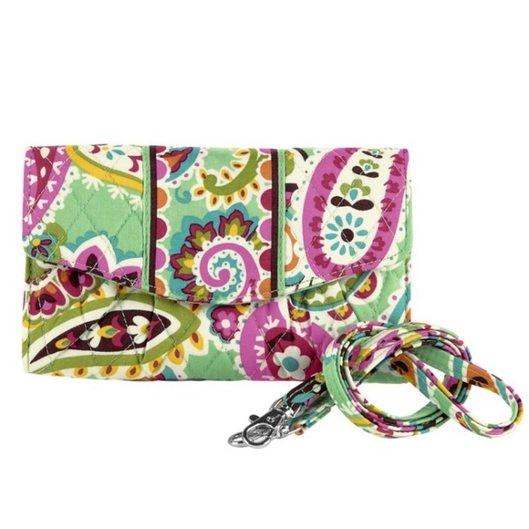 Vera Bradley Crossbody Strap Wallet in Tutti Frutti - Picture 1 of 12